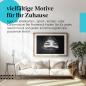 Preview: Stylisches Leinwandbild: Geheimnisvolle Augen - Porträt einer Frau mit Hidschab.